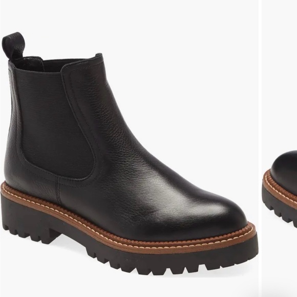 Caslon Shoes - Caslon Black Leather womens Chelsea boot 6.5